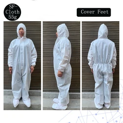 Disposable Anti Dust Oil Epidemic Antibacterial Plastic Closures Isolation Safety Suit Protective Clothing Dust-proof Coveralls