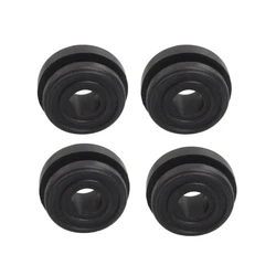 Black Hard SaddleBag Rubber Grommet Saddle Bag Cushion For Harley Touring Road King Electra Glide FLT FLHT FLHTCU FLHRC 14-20