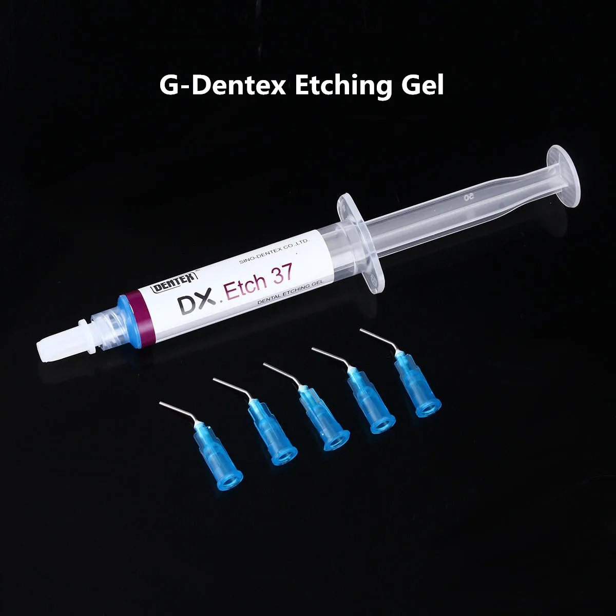 5Packs Dental Etchant Adhesive Etch Acid Etching Gel Agent 37% Phosphoric 5ML/Syringe Dentex Etching Bonding