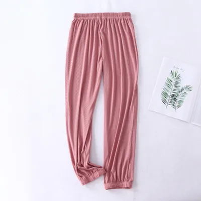 Pantalones acampanados de Modal para mujer, ropa de dormir holgada e informal para el hogar, primavera, verano y otoño, novedad