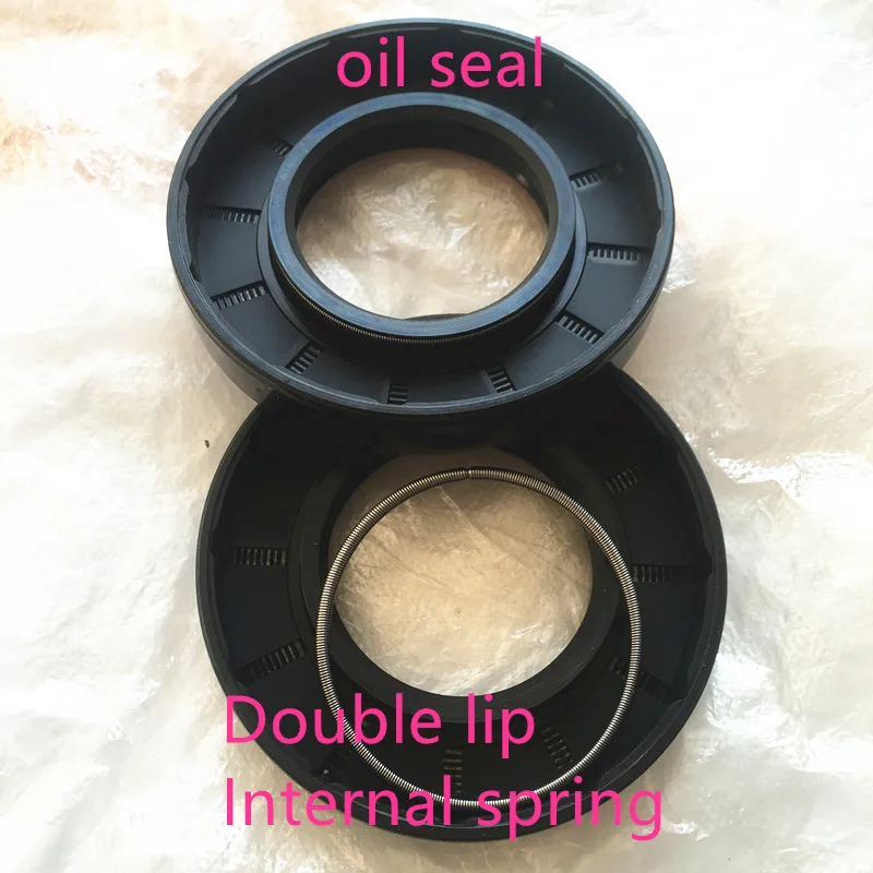 5PCS   NBR framework oil seal TC25  26  27*35*5  6  7  8  9  10mm double lip with clamp spring