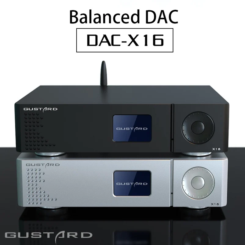 GUSTARD-conversor digital para analógico, DAC X16, decodificador MQA, Bluetooth 5.0, ES9068AS duplo, DAC balanceado nativo, decodificação completa DSD51