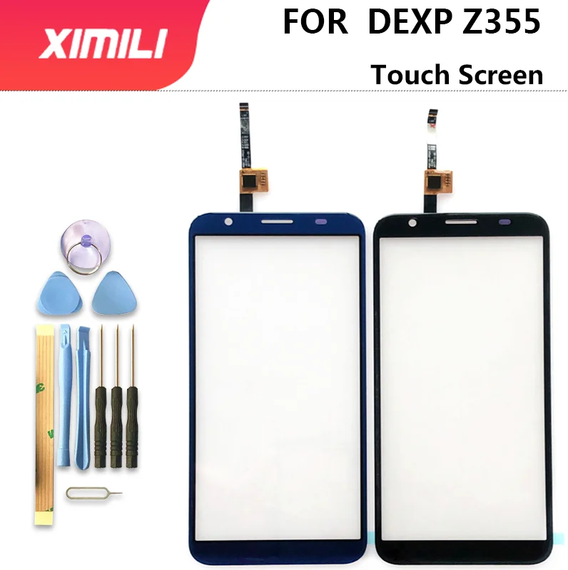 

Tested Well Originaln 100% 5.5 Inch For DEXP Z355 Touch Screen Glass Lens Digitizer Glass Sensor Black Blue Color With Tape