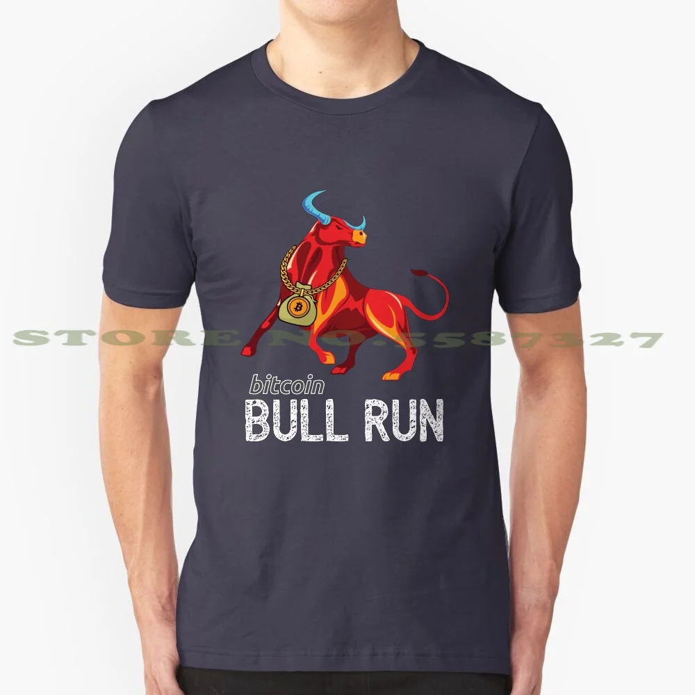 

Биткоин (Btc) Bull Run 100% хлопковая футболка Биткоин Bull Holder имеет фанатов биткоина Bull криптовалюта Red Satoshi