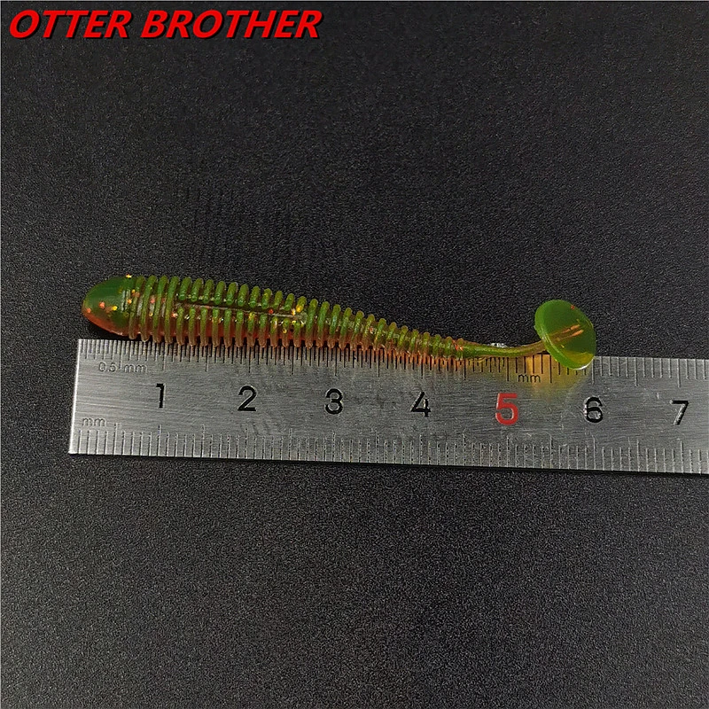 5/20pcs 60mm 1g Jig Soft Bait Silicone Lure Worm Fishing Lures Wobbler Attractive Artificial rubber Swivel Bass Fishing Tackle