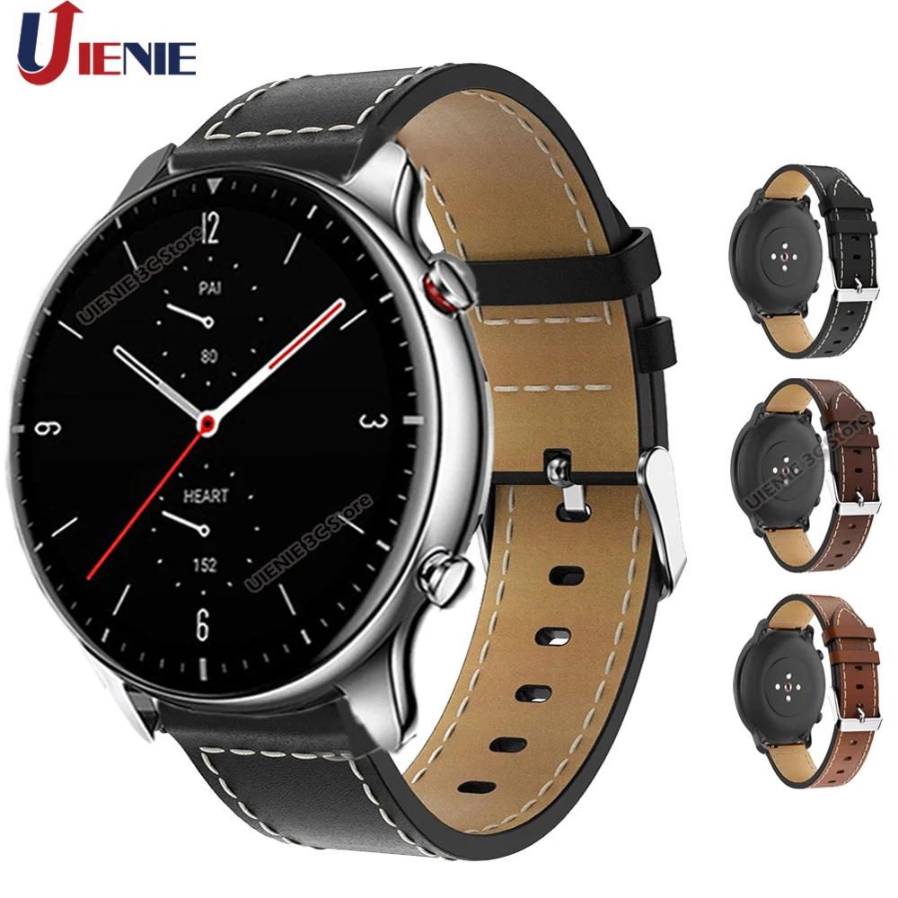 Ремешок для часов gtr2, кожаный, для Xiaomi Huami Amazfit gtr 47 мм/GTR 2/Stratos Pace 2 3