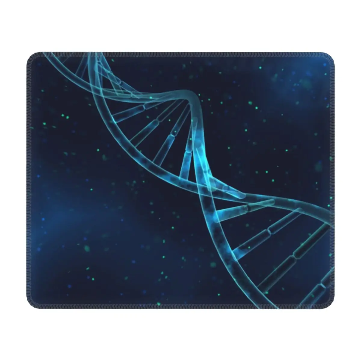 Azul escuro flutuante elétrica dupla hélice dna gaming mouse pad não deslizamento de borracha mousepad escritório computador biologia ciência mesa esteira