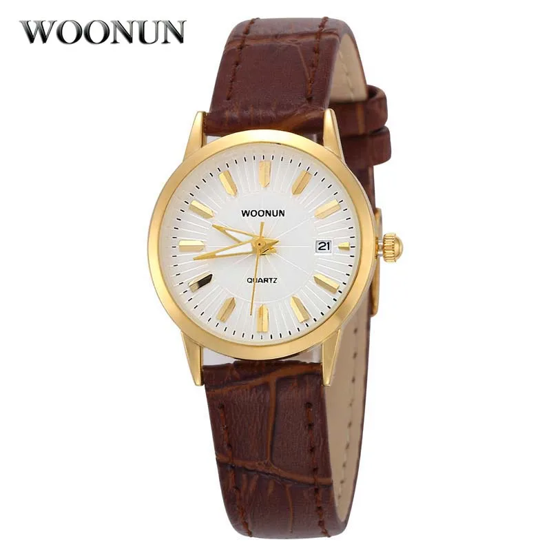 Free Shipping Woonun Ultra Thin Womens Watches Fashion Women Quartz Watch Exquisite Small Watches Female Clock Round Women Watch