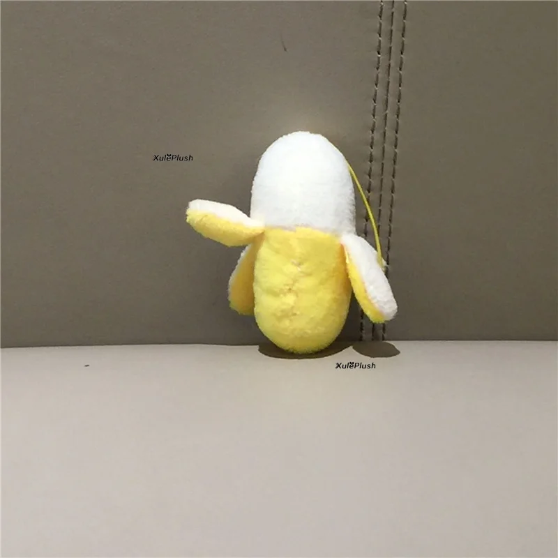 40pcs/lot, 6CM Banana Plush Stuffed Toy Doll , String rope pendant gift toy accessories plush