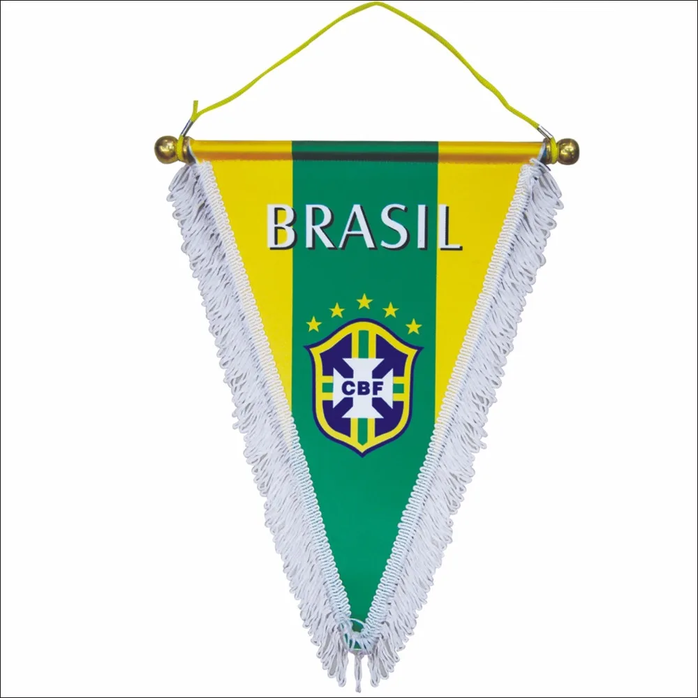 Morning Hot Sell Custom Logo and Size Pennant 30*45cm Party Club Decoration Exchang Flag