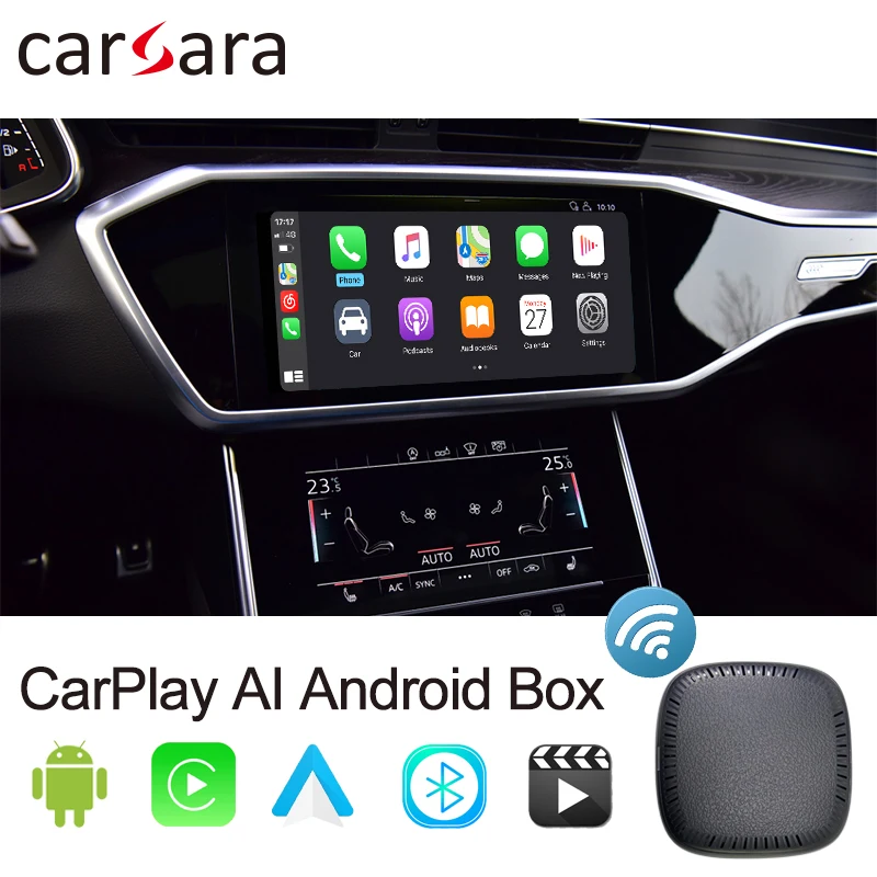 

CarPlay AI Box Android Box беспроводной CarPlay Android авто для автомобиля с завода OEM проводной CarPlay Netflix плеер навигационное устройство