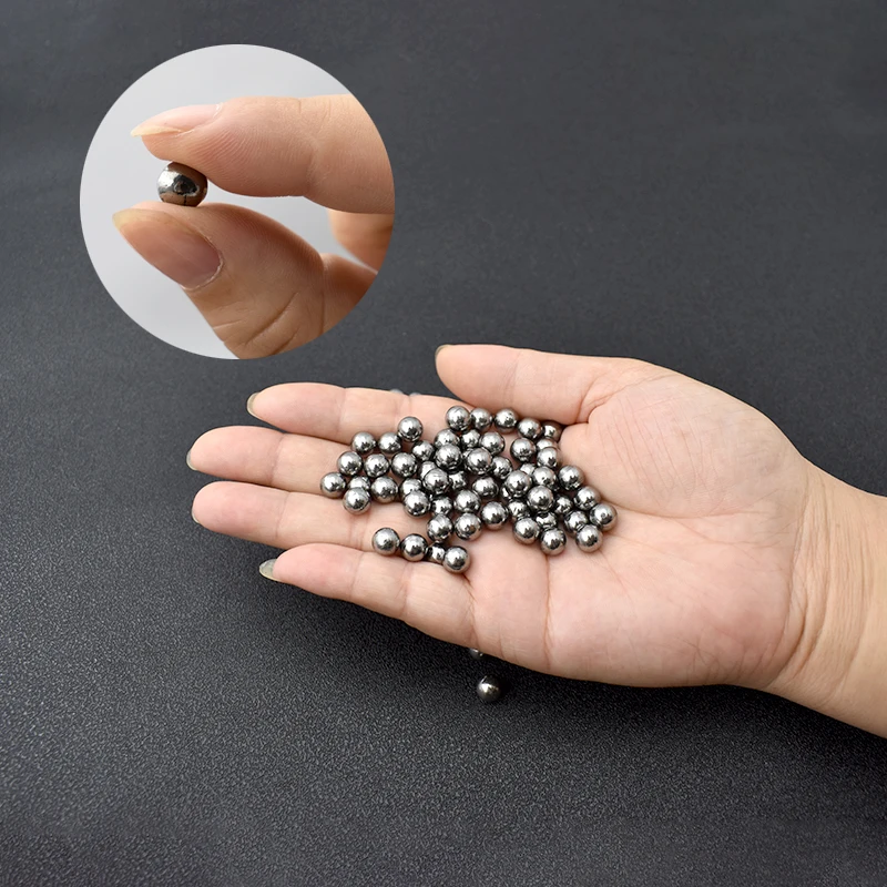 Bộ 50/100 Viên 7Mm Thép Không Gỉ Bóng Ngoài Trời Bỏ Túi Săn Bắn Súng Cao Su Pinball Đồng Hồ Phụ Kiện Chụp Thiết Bị Thể Thao
