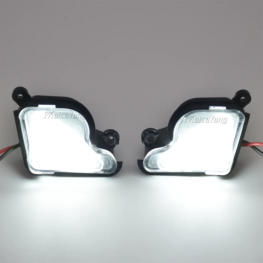 2Pcs 6000K White LED Under Side Mirror Light Puddle Lamps For Skoda Octavia 3 2 5E 1Z 2004-2020 Skoda Superb 3 2 B6 B8 2008-2021