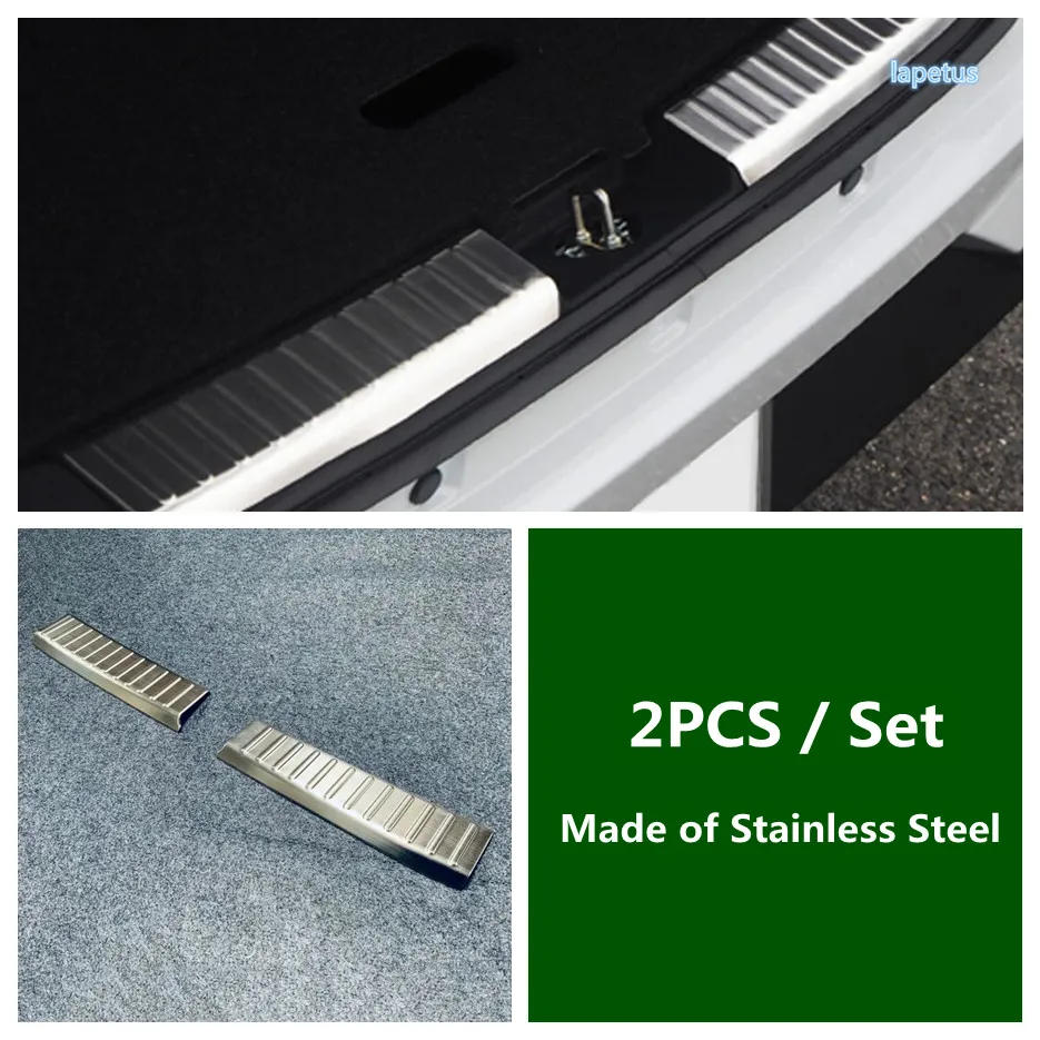 Rear Bumper Trunk Fender Sill Scuff Plate Guard Covers Decoration Cover Car Styling Stainless Fit For Toyota Raize 2019 - 2021