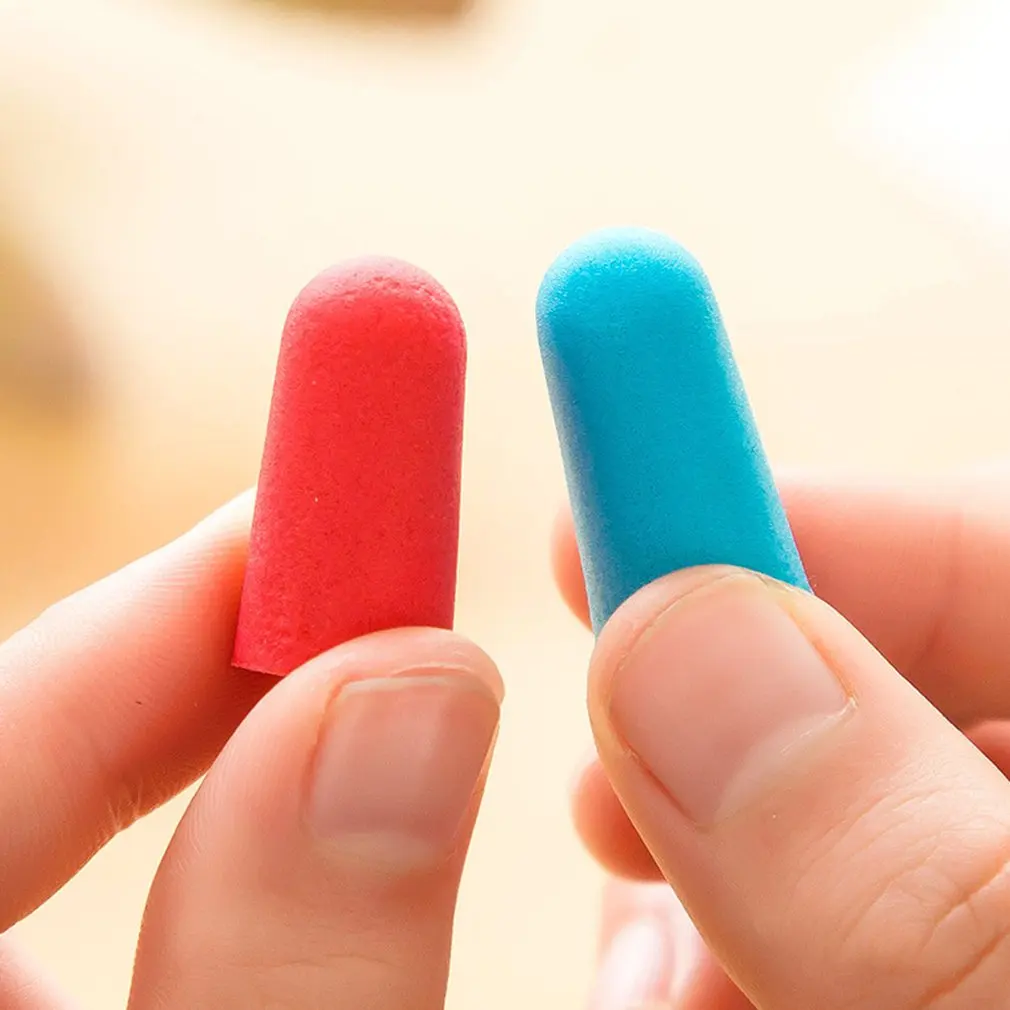 Tapones para los oídos de espuma suave, aislamiento acústico, protección para los oídos, antiruido, para dormir, reducción suave del ruido, recién llegado