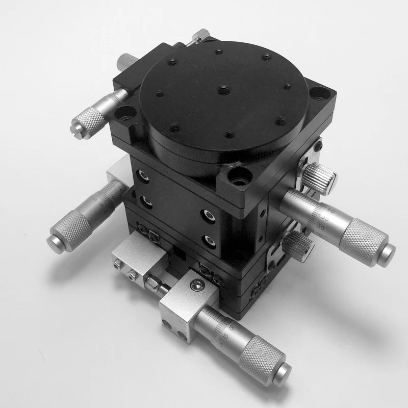 XYZR Asse 40*40mm 4 assi Piattaforma Manuale Lineare Fase Cuscinetto Tuning Tavolo Scorrevole LTP40-L XYZR40-L 9.8N