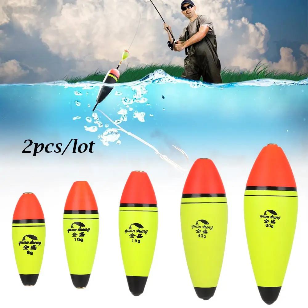 2pcs/lot High Quality Plastic Buoyancy Eva Foam Bobber Fishing Float Ball Boia