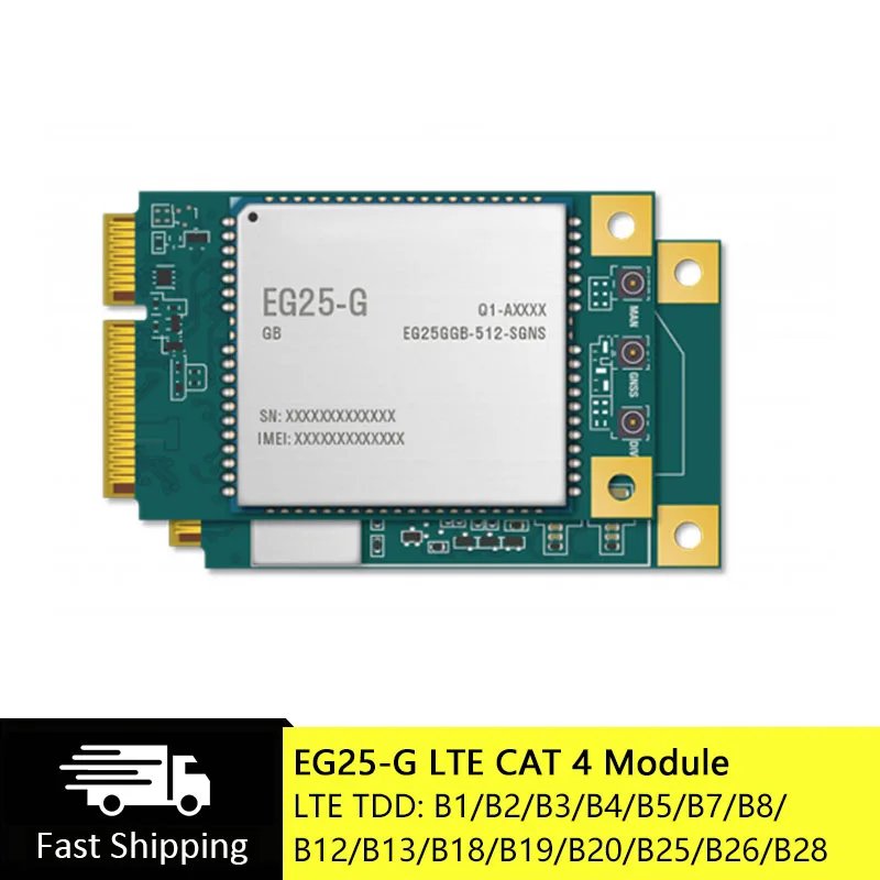 EG25-G Mini Pcie LTE Cat4 Module EG25 series 4G Wireless Modules Global band EG25G For IOT Tracking Security