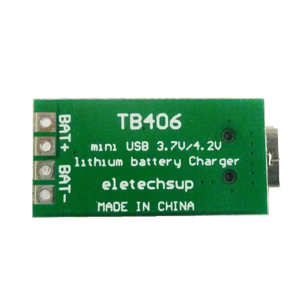 2x Mini USB Li Lithium Battery Charger Module TP4057 DC 5V to 4.2V Step-down buck Board for diy Mobile phone 18650 Solar Charger