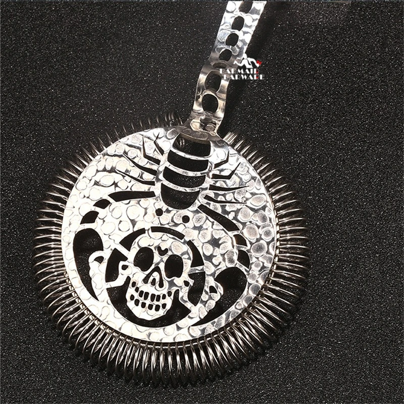 العقرب الجمجمة بار مصفاة تنبت كوكتيل مصفاة الفولاذ المقاوم للصدأ ديلوكس مصفاة أدوات البار