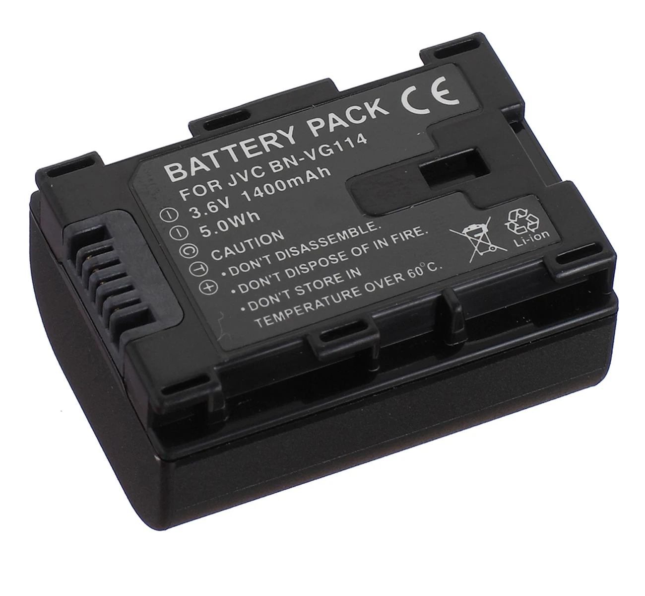 Battery Pack for JVC BN-VG107, BN-VG107U, BN-VG107E, BN-VG108, BN-VG108U, BN-VG108E, BN-VG114, BN-VG121