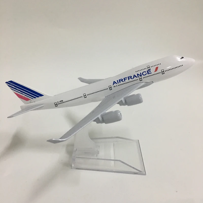 JASON TUTU-modelo de avión Boeing 747 de metal fundido a presión, 16cm, 1:400