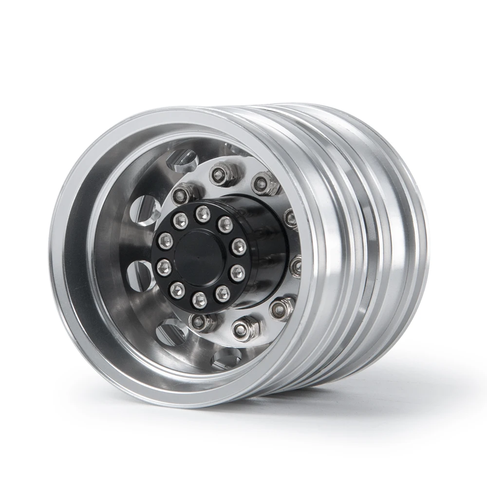 AXSPEED Aluminium Voor Achter Velg Hubs voor 1/14 Tamiya Truck Tractor Trailer Cargo Autobanden Upgrade Onderdelen