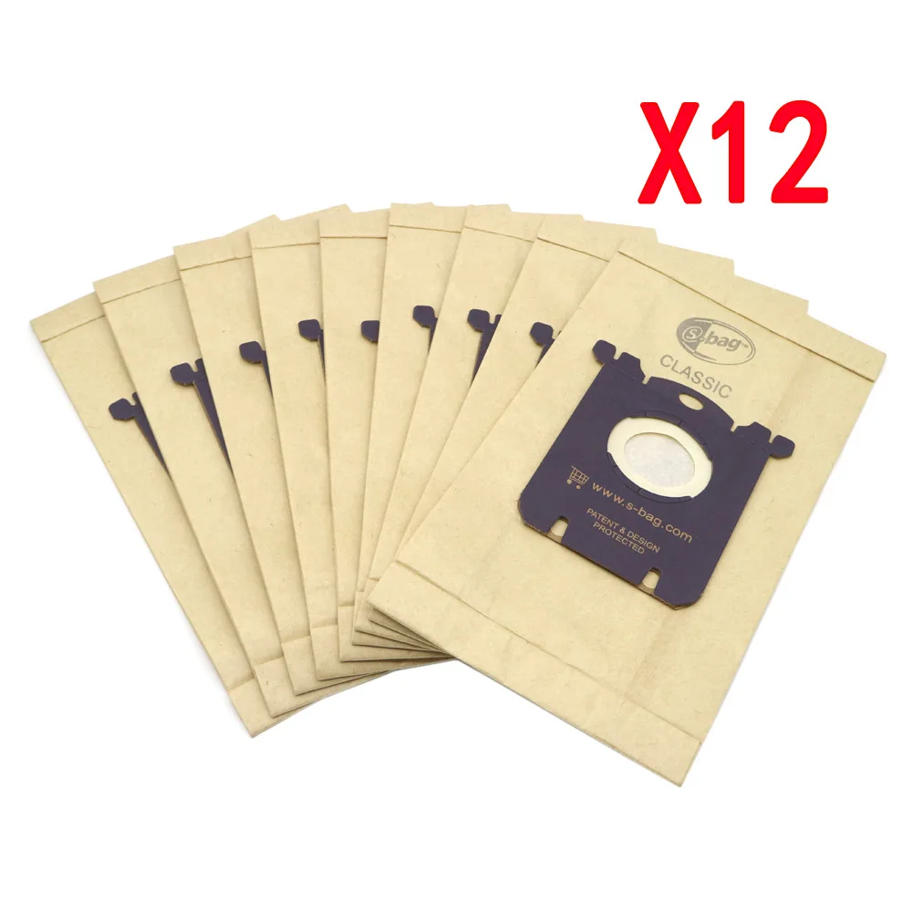 Мешки для пыли для пылесоса Philips, S-Bag для Electrolux FC8202, FC8204, FC9087, FC9088, HR8354, HR8360, HR8378, HR8426, HR8514, 12 шт.