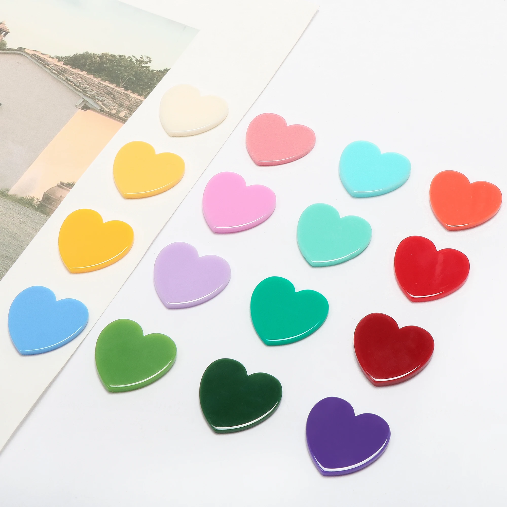 

Love heart Korea fruta color acrylic DIY handmade hairpin jewelry earrings earring accessories materials