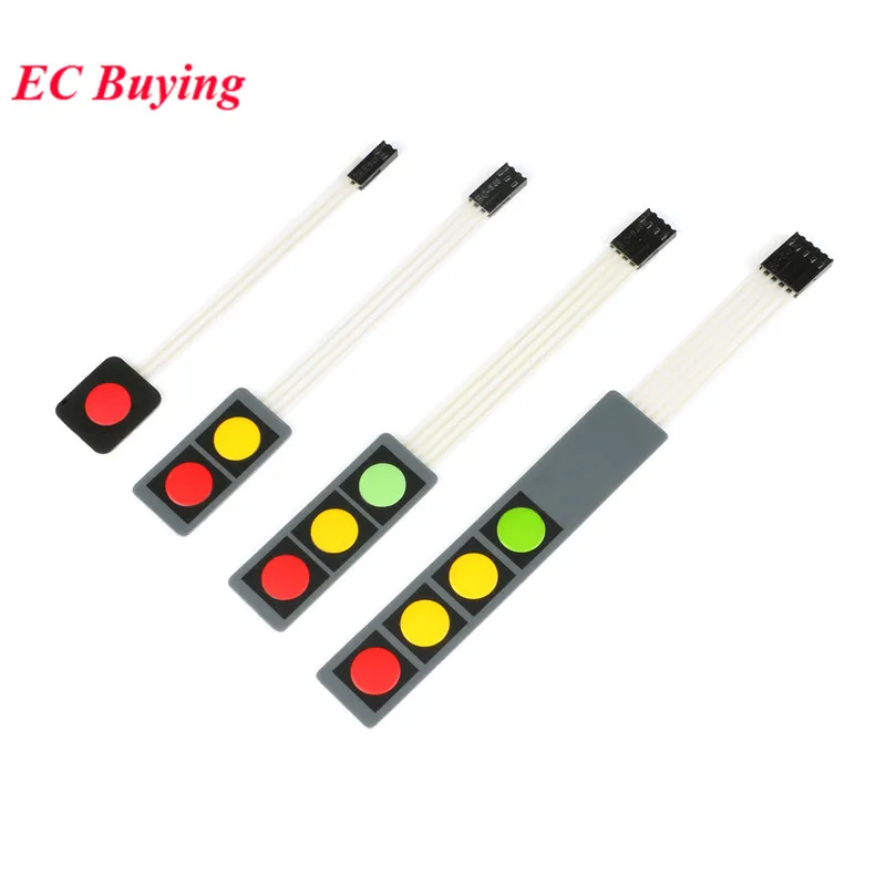 1-20 szt. Matryca przyciskowa membranowa 1 2 3 4, klawiatura, panel sterowania, zestaw DIY do Arduino, elektronika — zdjęcie 4