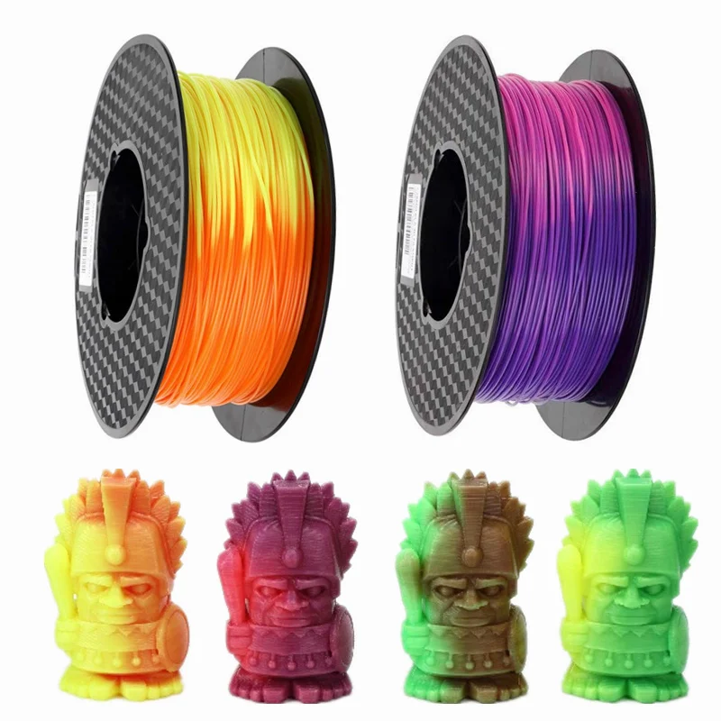 Filamento de impresora 3D, Material PLA que cambia de Color, cable térmico sensible a la temperatura, Material de impresión de 1,75mm, 1kg/500g/250g