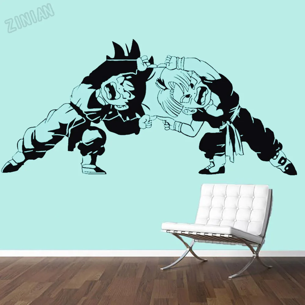 CARTOON Wall Decals For Living Room Vinyl Wall Sticker Decal Teen Room Cartoon Wall Murals For Boys Bedroom Decoration Y066