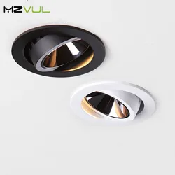 Led Downlight Recessed Ceiling Lamp Spot Lamp Angle Adjustable Aluminum Spot Led Light 7W 12W AC110V 220V For Home Office Store