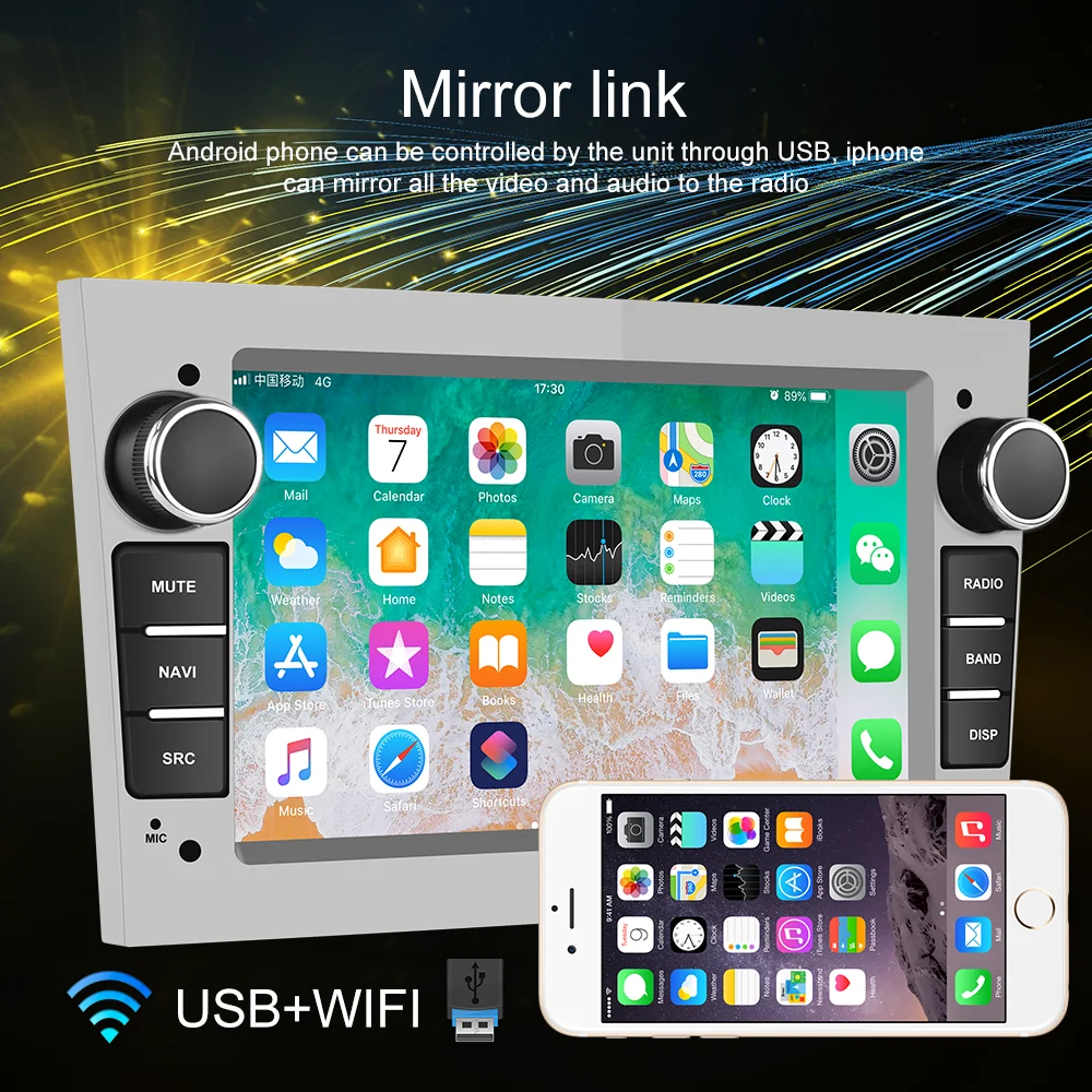 LeeKooLuu Autoradio 2 din Android 10.0 Multimedia Player Car Radio GPS For Opel Astra J H Vauxhall Vectra Antara Zafira b Corsa