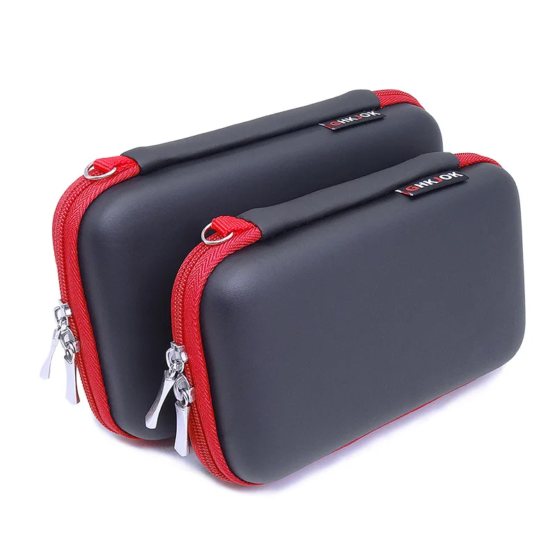 GHKJOK Carry external hard drive Case Organiser Small, Multiple USB Sticks, Memory Cards, Cables & Smart Mobile Phone Cables