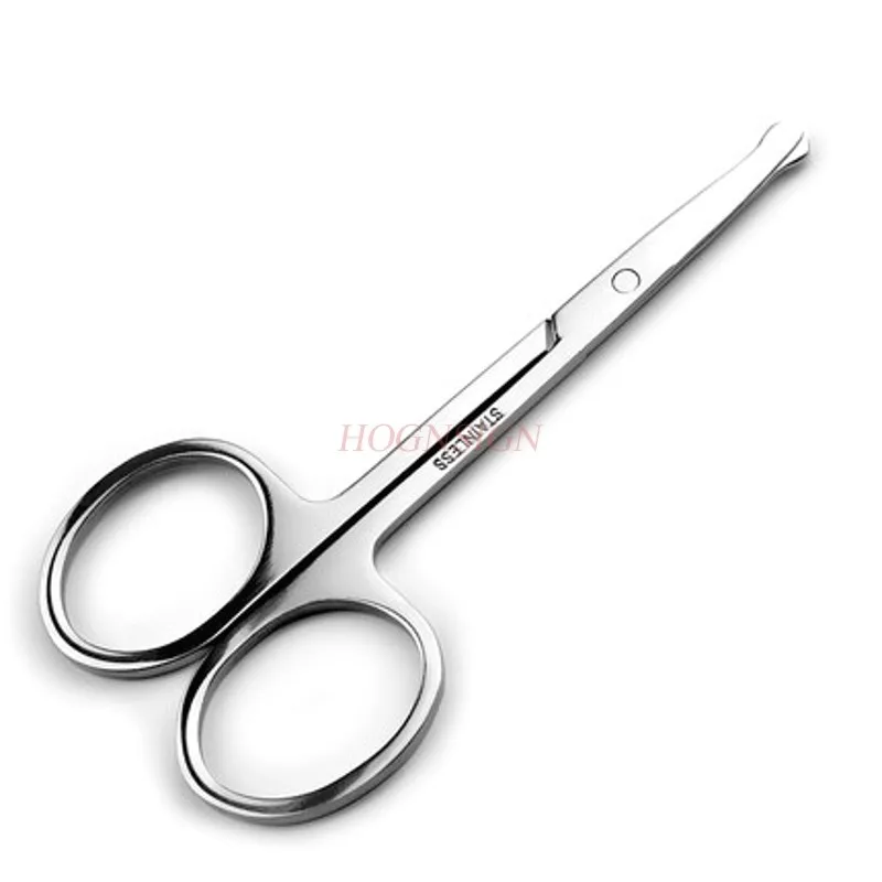 Safety nostril pruner's small number scissors restoration eyebrows eyebrows swords man and woman cosmetic tool piercing head