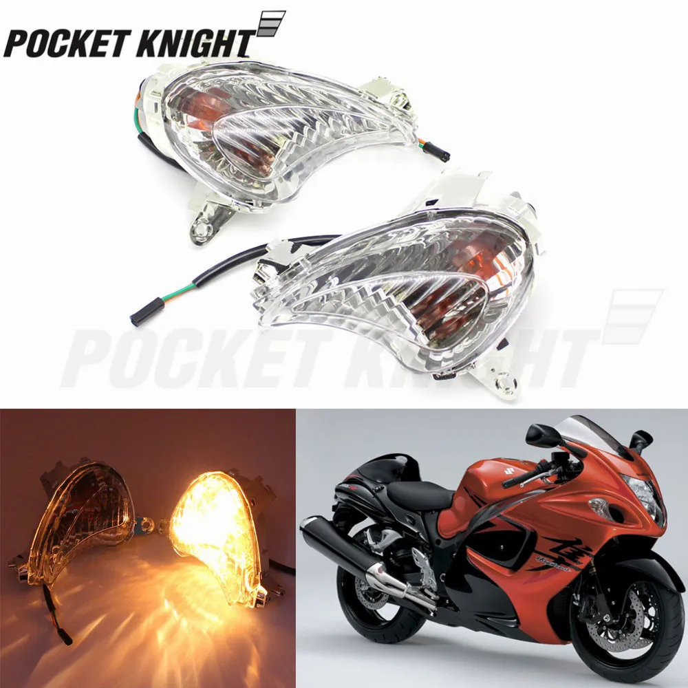 Front Turn Signal Indicator Light For SUZUKI Hayabusa GSXR1300 2008-2017 Motorcycle Accessories Blinker Indicator Winkers Light