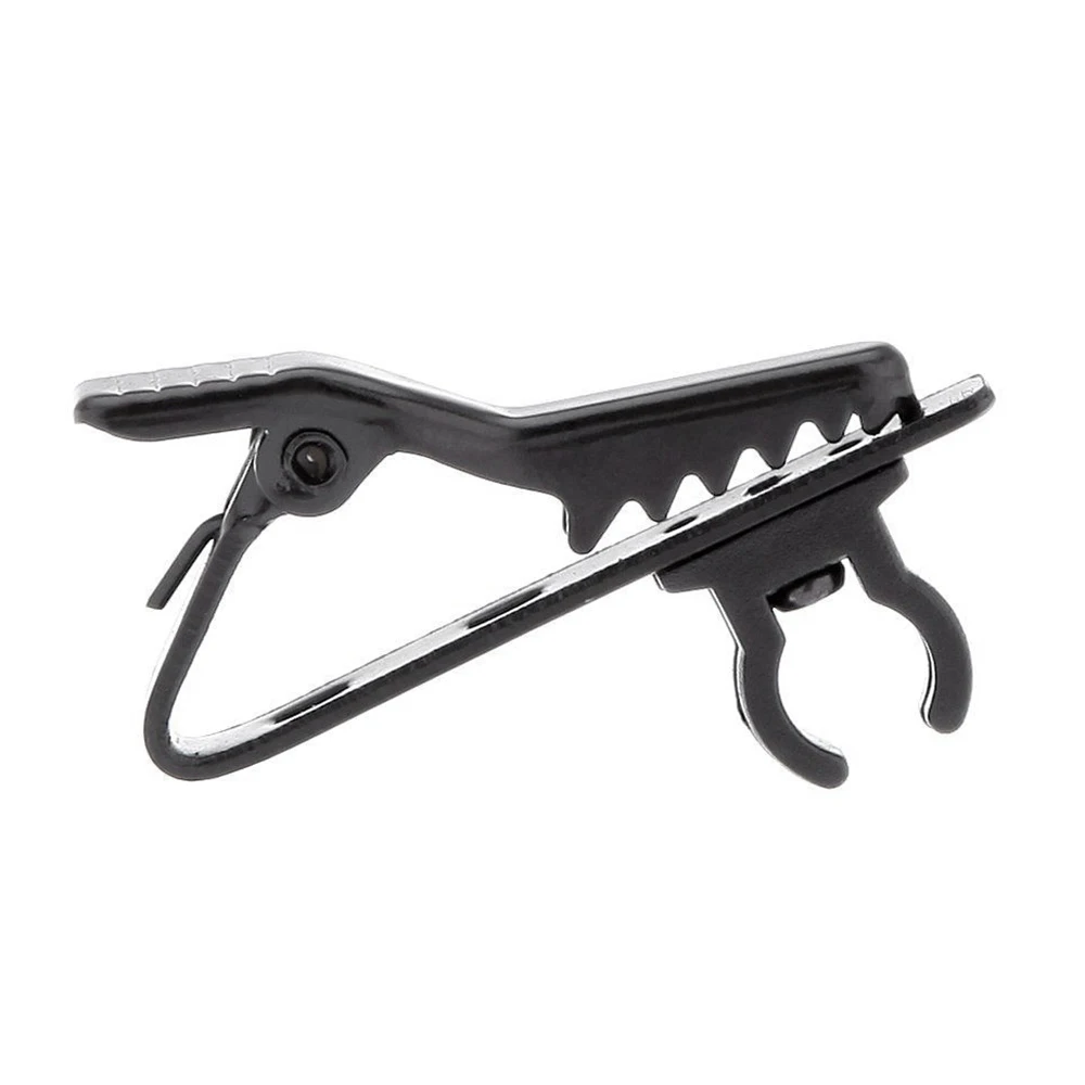 5Pcs Mini microfono Clip di metallo Clip di fissaggio collare bavero Clip microfono accessori kit per attrezzatura da tavolo dal vivo