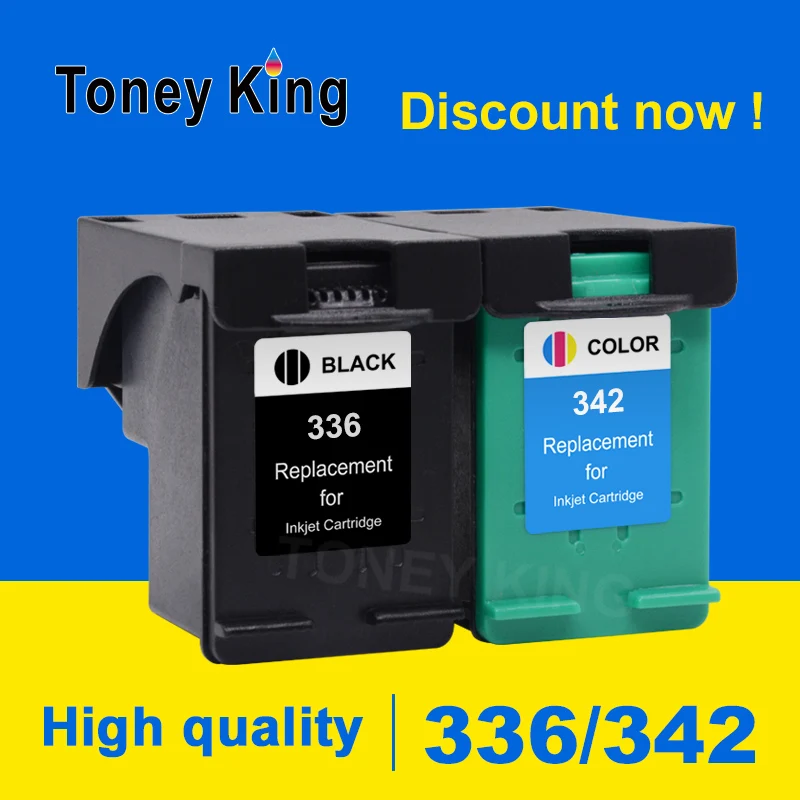 توني الملك خرطوشة حبر 336 342 استبدال ل hp 336 hp 342 hp Deskjet 5440 PSC1510 فوتوسمارت 1500 C3100 C3180 D5420 6310