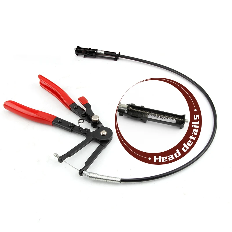 640mm Extention Cord Cable Type Flexible Wire Long Reach Hose Clamp Pliers for Car Hose Clamp Removal Tools