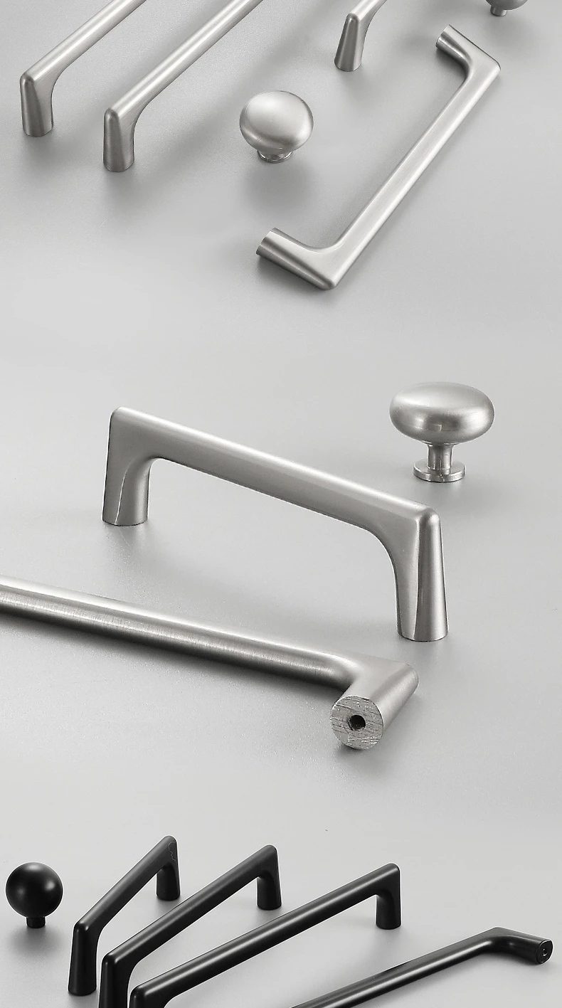 WV Schrank Griffe Perle Grau Messing Gold Schrank Tür Griffe Zink-legierung Schublade Knöpfe Zieht Küche Möbel Griff Hardware,kü – Detail 19