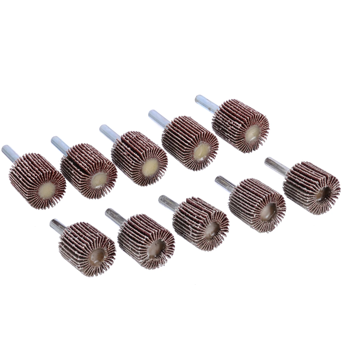 10pcs New 40/80 Grit Sanding Flap Disc Grinding Polish Wheel Drill 50x40mm For Abrasive Tool