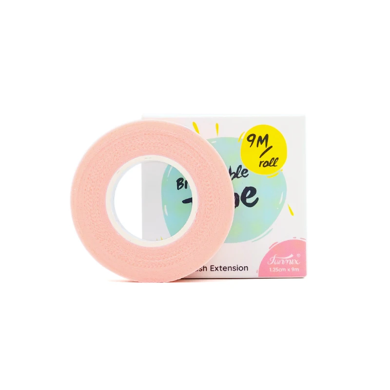 5pcs FUNMIX Merk Niet-pluizende Tape Roze non-woven Wrap Tape Onder Oog Papier Pads Tape Wimper Extension tool