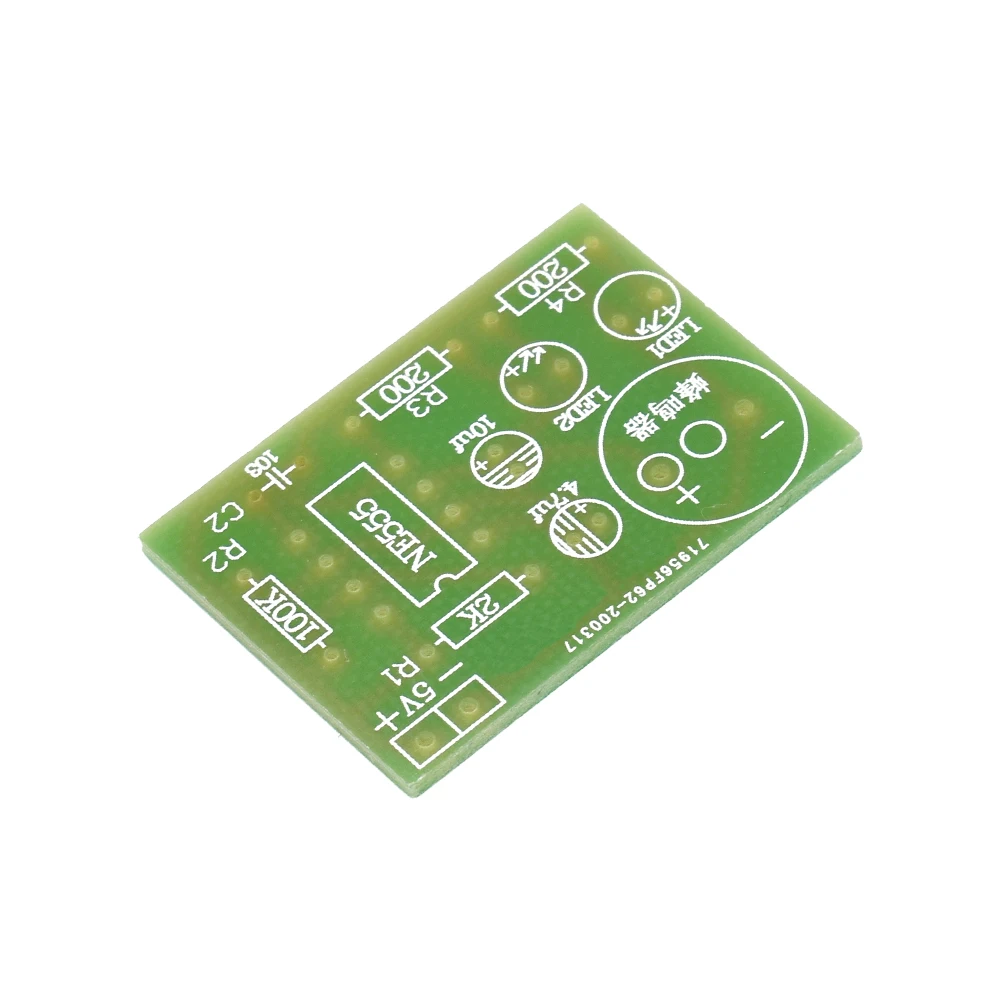 NE555 multivibrator kit NE555P steady-state circuit dual flash LAMP DIY training Maker student Lab image 5