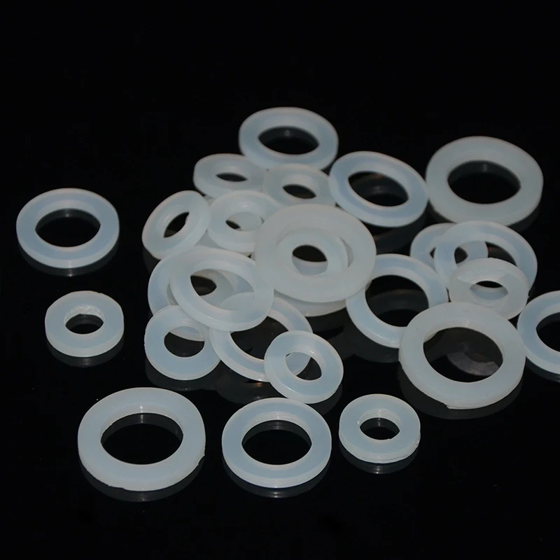 5Pcs Silicone/Rubber/PTFE  OD 18,19,24,40,46mm Washer Sealing Ring Bathroom Shower Hose Gasket Faucet Flexible Pipe Fitting