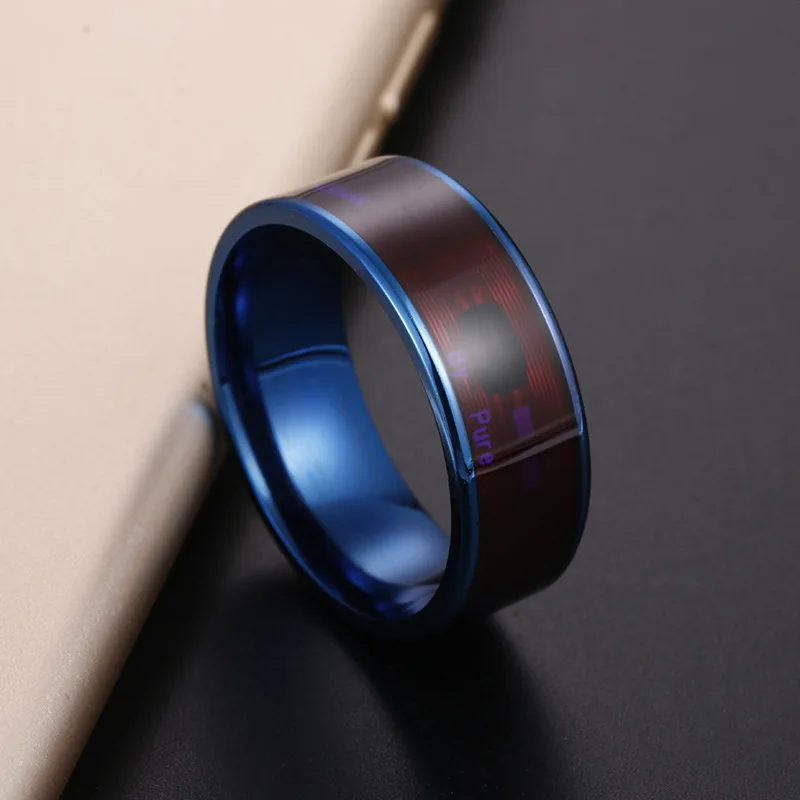 NFC Smart Ring Multifunctional Stainless Steel Waterproof Intelligent Digital Technology Ring High-end Gifts Fashion Jewelry