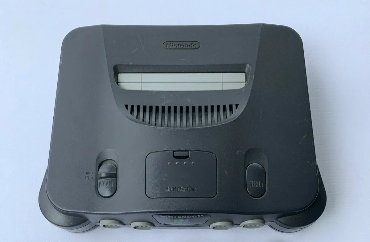 Retro Nintendo N64 Black Console 64 System Replacement Console Good Tested Arcade Video Game Only Console