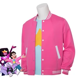Steven Universe Jacket Costume Baseball Hoodie Steven Coat Crystal Gems Cosplay Steven Quartz Universe Unisex