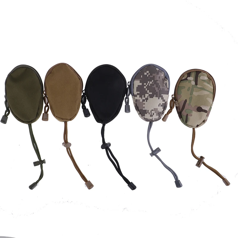 1PCS Military Army Bag Small Pocket Keychain Zipper Case Out Door Pack EDC Mini Key Wallets Holder Men Coin Purses Pouch