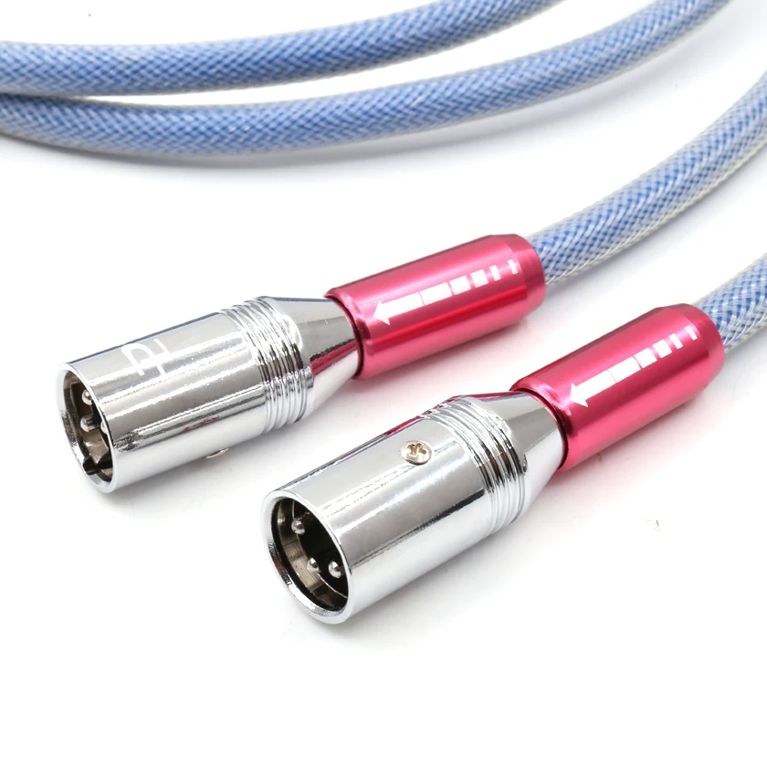 X404 SQ-88B Silver-Plated XLR Interconnect Cable With Pailiccs XLR Plug Cable For Amplifier DVD CD